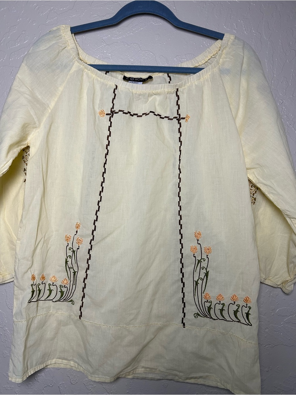XCVI women's bohemian peasant blouse Size XS